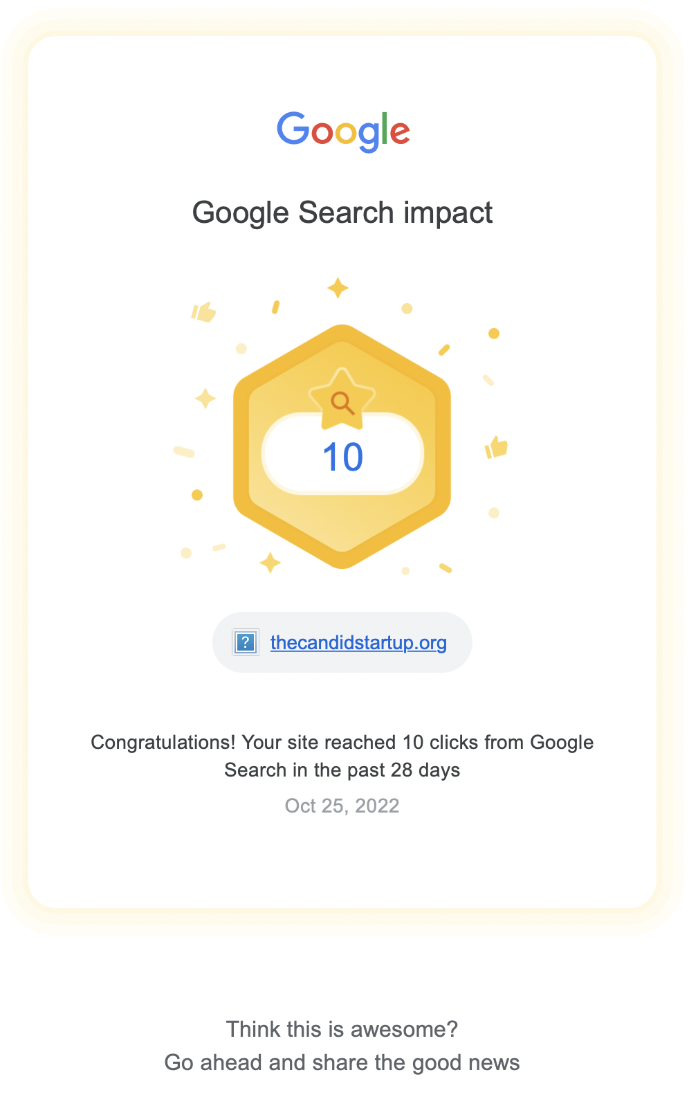 Search Impact Email