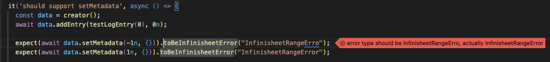 Interface Test in VS Code, drilling down to test code