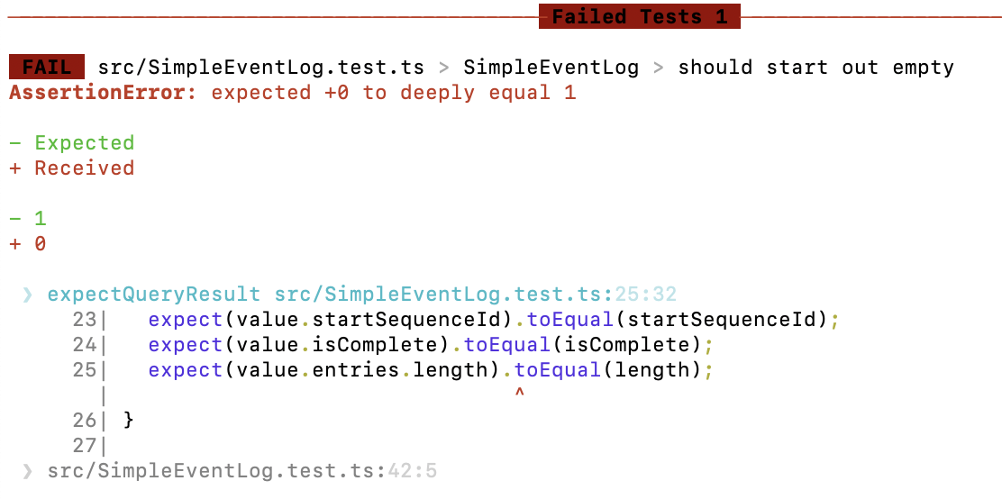 Refactored unit test standard error reporting