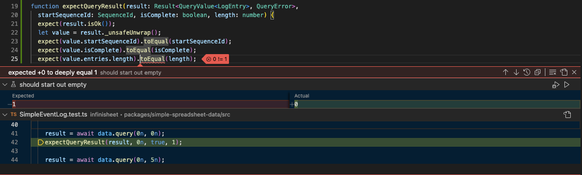 Refactored unit test VS Code error reporting