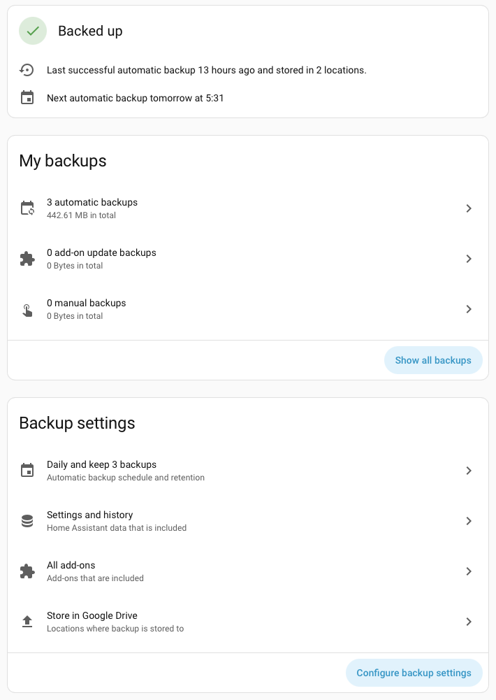 Backups