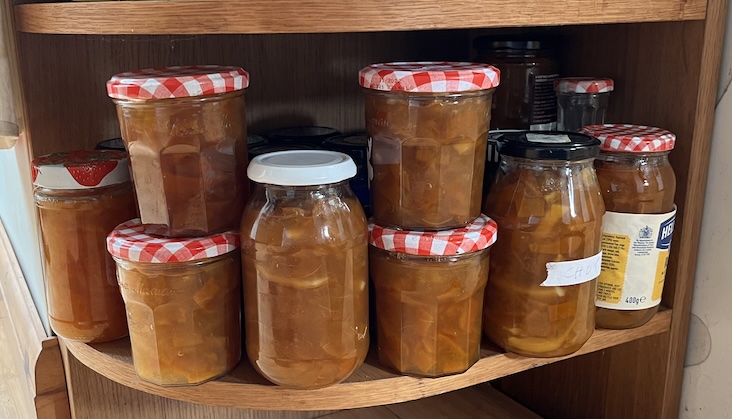 A year's supply of marmalade