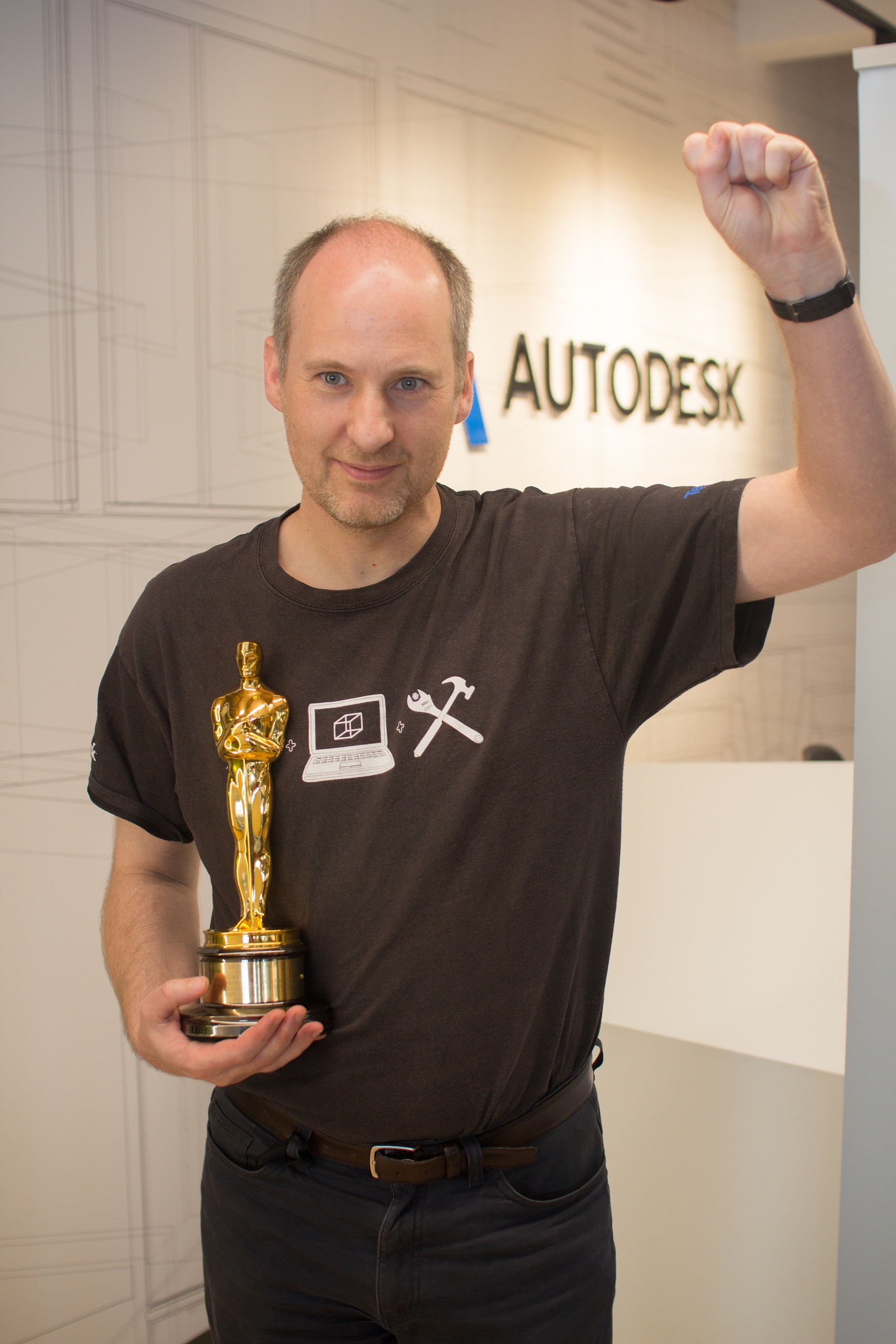 Tim with Oscar